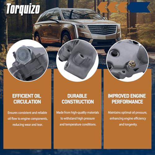 Torquizo Engine Oil Pump for 2002-2011 Toyota Camry, RAV4, Corolla, Highlander, Matrix, Solara, Scion tC, xB, Lexus HS250h, Pontiac Vibe 2.4L -OE# M373
