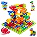 168 Pcs Marble Run Building Blocks Classic Blocks STEM Toy Bricks Set Kids Race Track Compatible Various Track Models with All Major Brands for 3+ Boys Girls Toddler