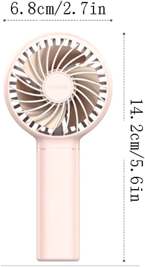 Mini Fan Mini Fan,Handheld/Desk/Neck Fan(3 in 1),USB Small Fan,3 Speed Adjustable,Portable Cooling Fan for Home,Outdoor,School Cool (Color : Black, Size : Without Lanyard)