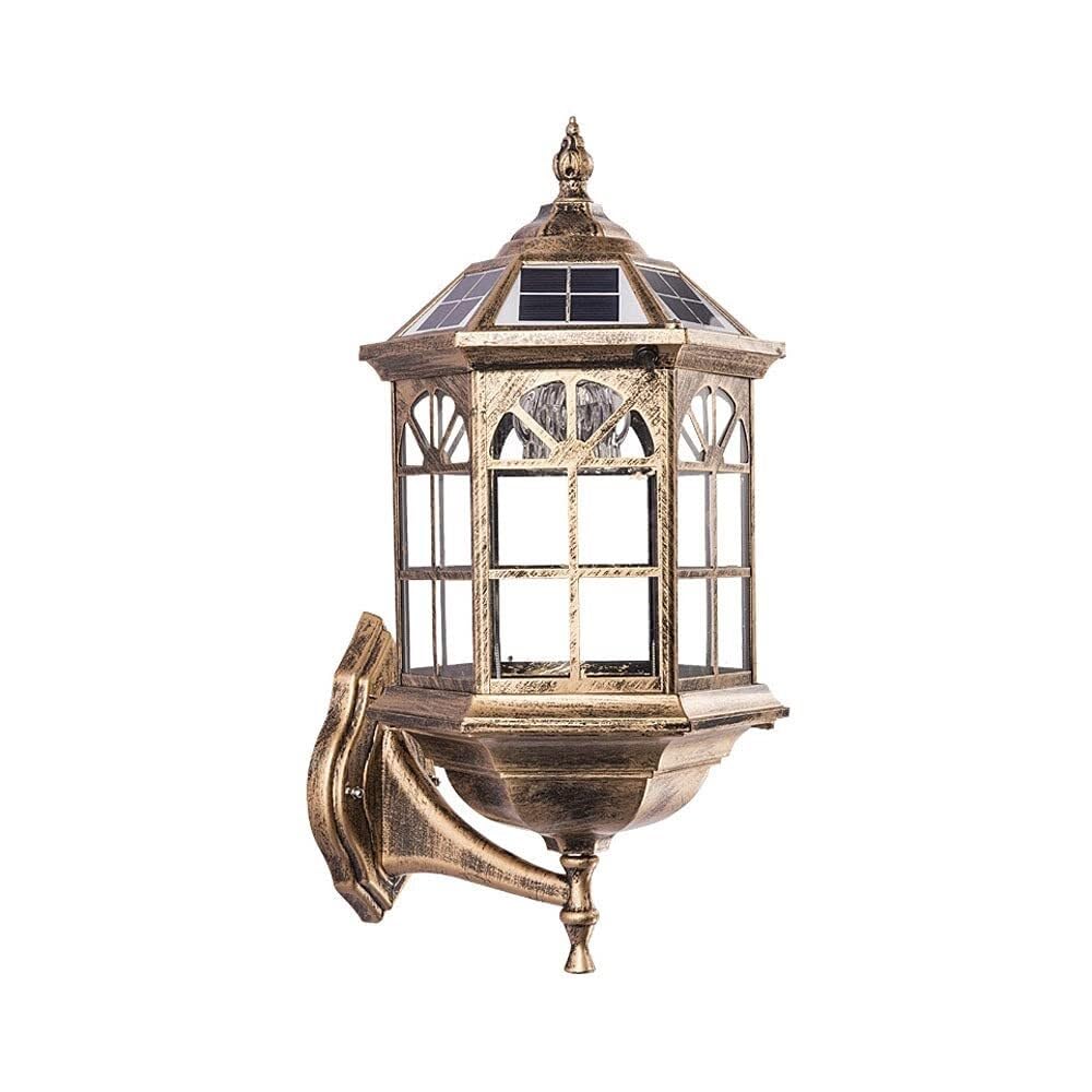 Applique solaire vintage extérieure étanche pour illuminer un patio sombre