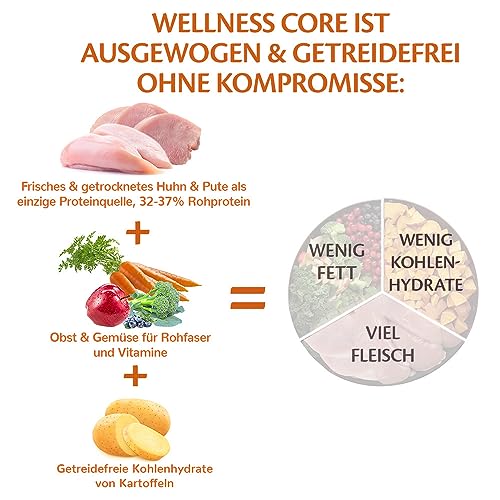 Hundefutter für Senioren Wellness Core Senior Original, Trockenfutter