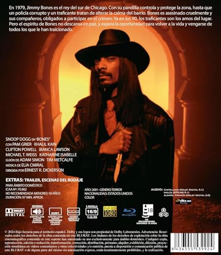 Bones - Bis auf die Knochen (2001) Blu Ray mit deutschem Ton Snoop Dogg, Pam Grier