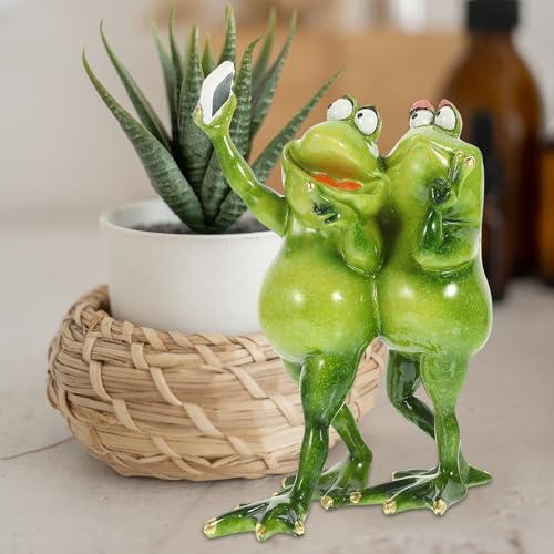 Statue Grenouille Résine Haute Qualité Décoration Extérieure Durable - 6
