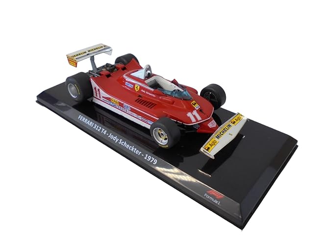 - Coche de modelo 1/24 Fórmula 1 Compatible con Ferrari 312 T4#11 Scheckter Ganador GP de Italia Campeón Mundial F1 1979 - OR045