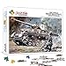 1000 Pièces Puzzle pour Adultes Seconde Guerre Mondiale Véhicule Soldat Décompression Intellectuelle Jouet Éducatif Bon Cadeau pour Adultes Enfants Taille 38x26cm