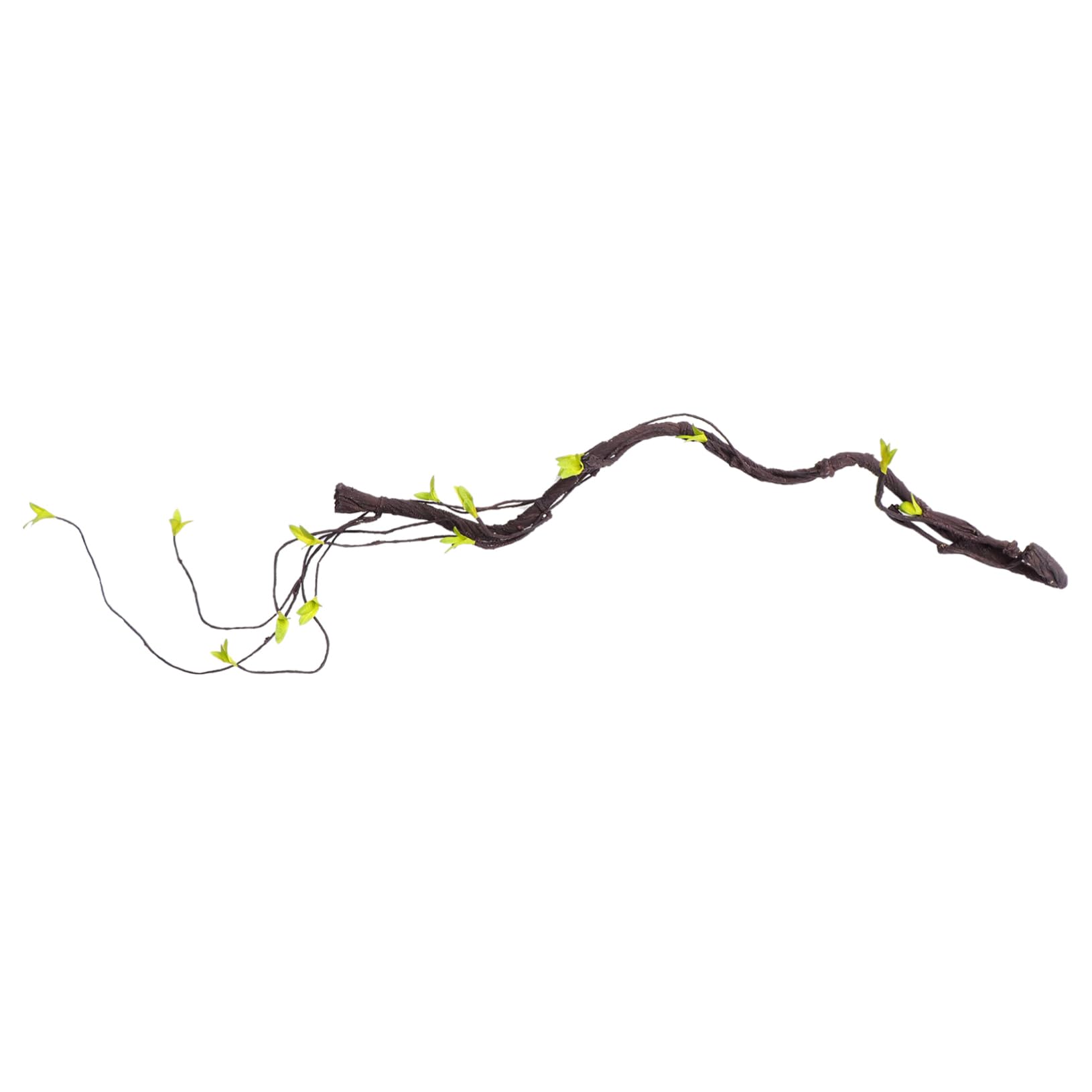 Mikikit Artificial Rattan Vine Simulation Plant Tropical Climbing Decor for Reptile Enclosures Durable Faux Vines for Pet Landscape Long for Reducing Stress Reptiles