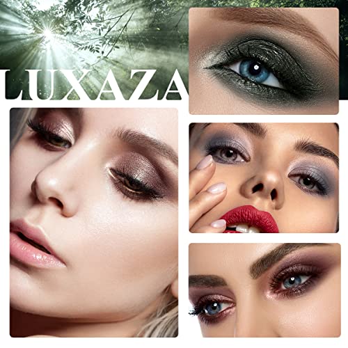 Luxaza 6Pcs Cream Eyeshadow Stick,Matte And Shimmer Neutral Brown Eyeshadow Pencil Crayon,Hypoallergenic,Highlighter,Pro Waterproof & Long Lasting Eye Shadow And Eyeliner Pen Sets #TOP1