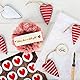 Logbuch-Verlag 12 Herz Anhänger Valentinstag Osteranhänger rot weiß rosa Metall Herzen zum Aufhängen Hochzeit Deko Geschenk