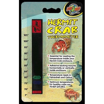 Thermomètre Zoo Med pour bernard-l'ermite - Lot de 4 pour un habitat tropical idéal