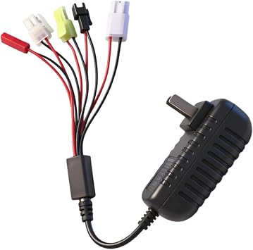 Prettyia Nickel-Metal Hydride Battery Charger Rc car Charger | Applicable2.4v-12v Fast Charging Remote Control car Remote Control Aircraft Intelligent Charger