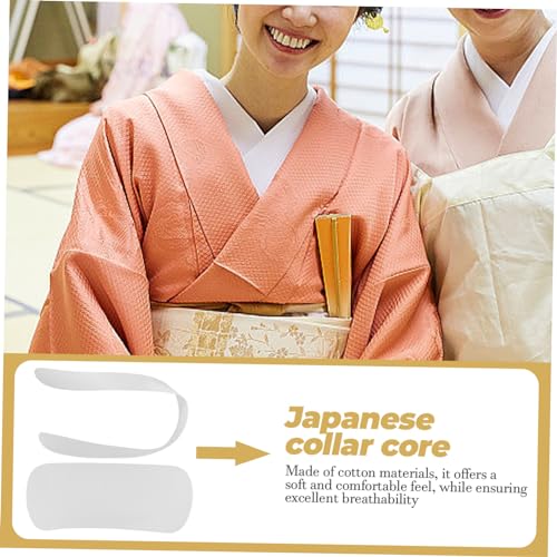 Ipetboom Traditional Japanese Kimono Collar Obi Ita Belt Plate Elegant White Accessory for Kimono Attire Enhances Charm Comfort for Weddings and Parties