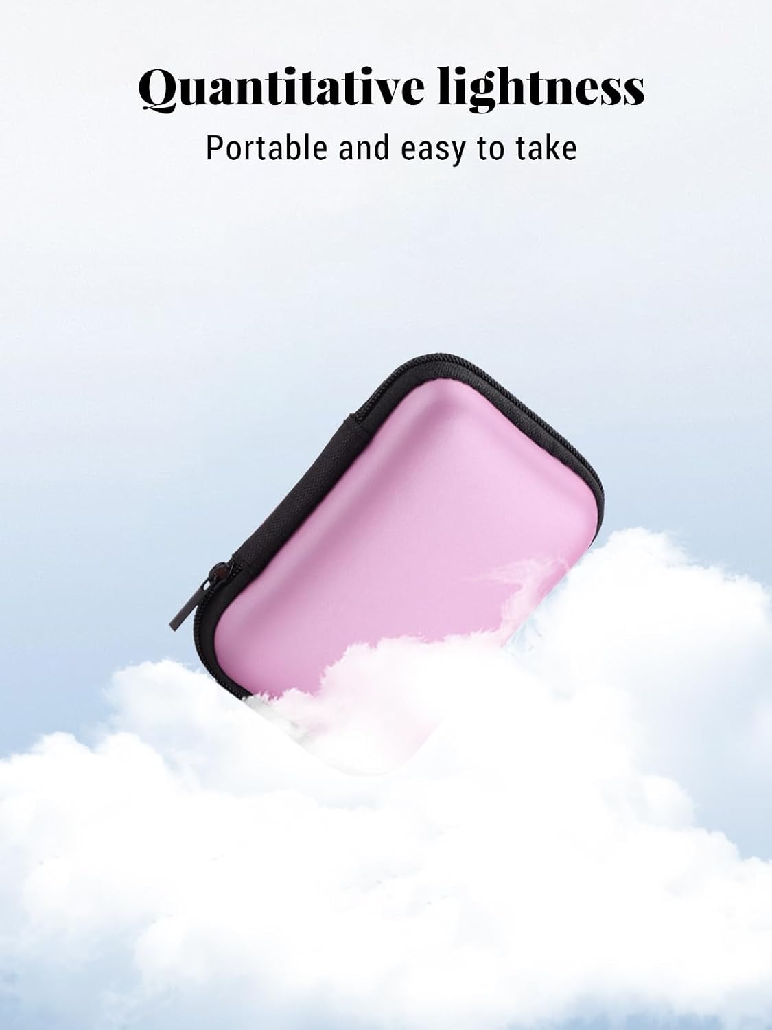 for Innioasis Y1 Mp3 Player Protective case, Shockproof and Waterproof, with mesh Pocket, Portable Multi-Functional Storage Bag, Pink