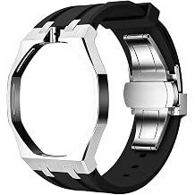 Stainless Steel Case Silicone Strap Mod Kit for Swatch x AP Royal Pop