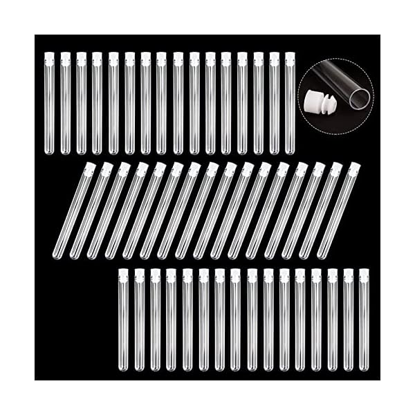 SUPERLELE-48-Pack-Plastic-Test-Tubes-with-Caps-16x150mm25ml-Plastic-Tubes-for-Plants-Lash-Wands-Party-Supplies-Scientific-Experiments SUPERLELE-48-Pack-Plastic-Test-Tubes-with-Caps-16x150mm25ml-Plastic-Tubes-for-Plants-Lash-Wands-Party-Supplies-Scientific-Experiments