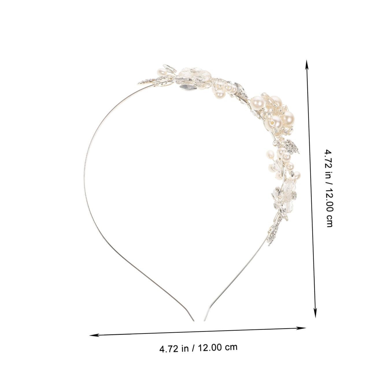 minkissy 3 Piezas Venda Diadema De Dama De Honor Diademas De Novia De Flores Tocado De Novia Tocado De Boda Tiara De Diadema De Cristal Diadema De Boda Bridal Paseo Aleación