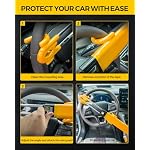 KYX Steering Wheel Lock,Car Club Steering Wheel Lock Car Double Hooks - Image 5