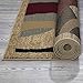 Ottomanson Royal Collection Contemporary Abstract Circle Non-Slip Jute Backing Area Rug, 5'3