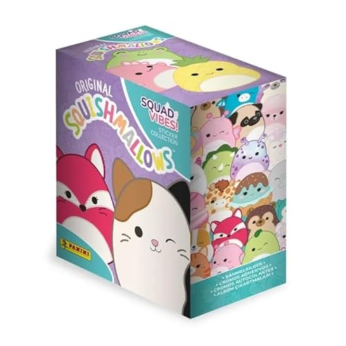 Squishmallows – Squad Vibes! Box da 24 bustine Panini