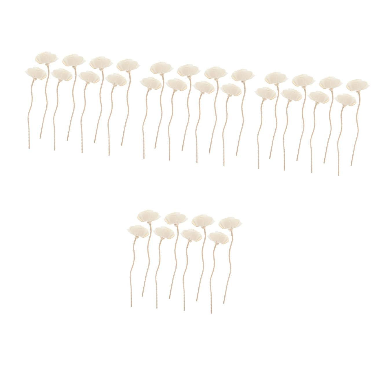 4 Sätze Teiliges Natürliche Rattan Duftstäbchen Mit Rosenblüten Design Schnell Absorbierend Für Ätherische Öle Raumduftverstärkung Und Dekorative Aromatherapie Im 8 Stück * 4
