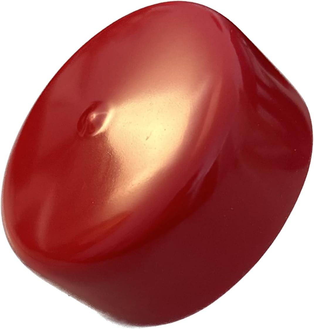 Cap & Shield 2.375inch ID, Capless Gas Cap Dirt, Water & Dust Cover Compatible With GMC, Chevrolet, Buick & Cadillac Capless Gas Cap Fuel Filler Nozzle Cover (Red)
