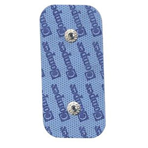 Electrodes Compex Dura-Stick Plus - 2 snaps rectangulaire - 50x100mm (x2)