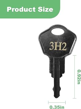 Sentry Safe Replacement Keys Model 1100-Codes 3H2 for Sentry Safe Key (Key 3H2)(3 Pcs)