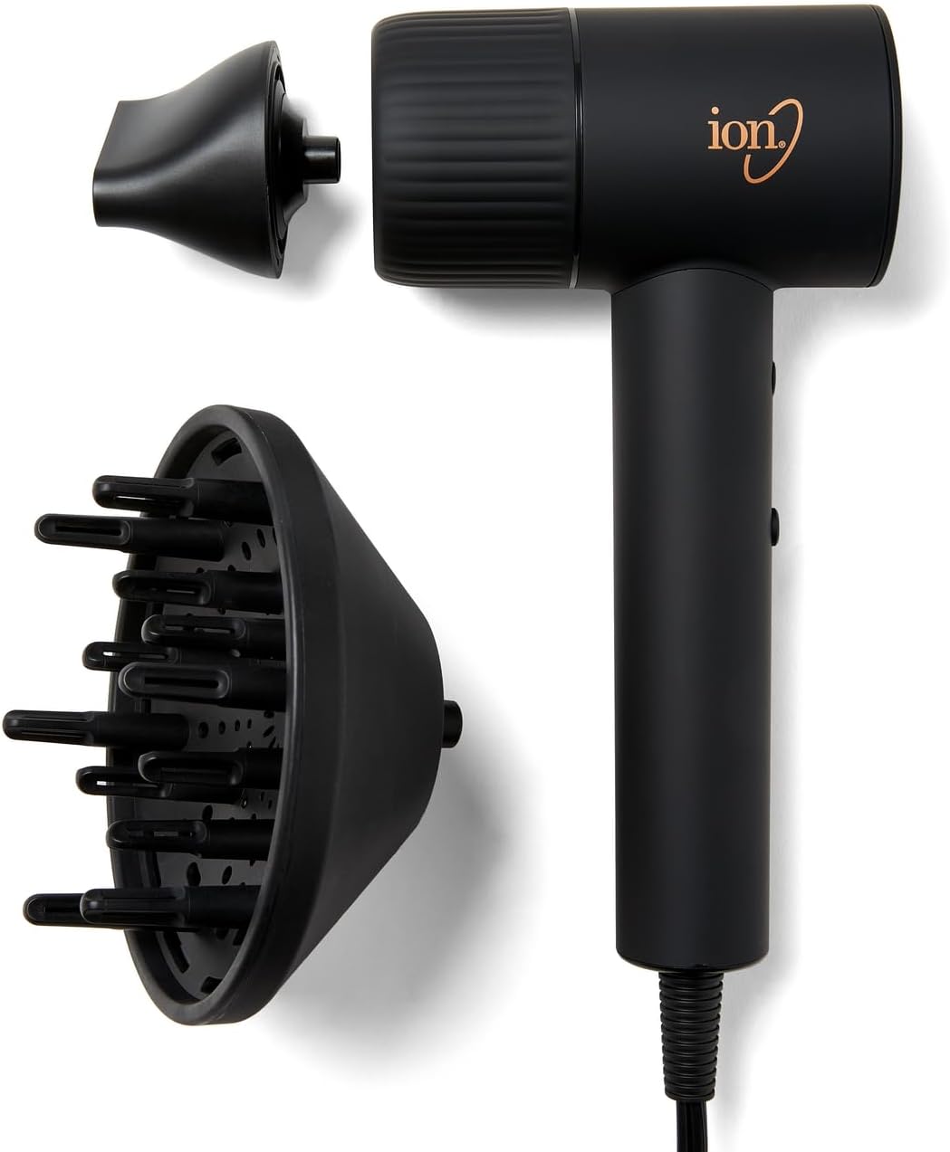 ion Luxe Turbosonic Hair Dryer, 2 Heat & Speed Settings, Supersonic Motor, 9 ft Cord, 1600W