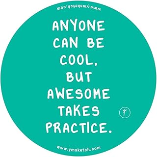 ستيكر لاصق دائري من واي ام سكيتش مصنوع الفينيل- رائع كهدية للعودة الى المدرسة الكلية المكتب وللفنانين الطلاب سيارتك كشكول ملاحظات واللاب توب الثلاجة ولوح التزلج بقطر 10 سم قطعة واحدة