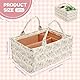harupink Blumen Wickeltisch Organizer,Tragbarer Wickelorganizer mit verstellbaren Trennwänden und handhaben,Baby Nappy Caddy Organizer for Newborn Boy Nursery Decor or Girl