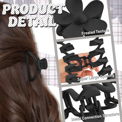 Set de 12 Pinzas de Garra para Cabello Multi-formas miniatura 3