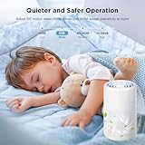 Air Purifiers for Home Bedroom, YiYunTE Small Air Purifier with 3-Stage Filter/Aromatherapy Diffuser/Sleep Mode, Portable Quiet Air Filter Cleaner Freshener Purifier for Smoke Allergies Pet Dander - Image 3