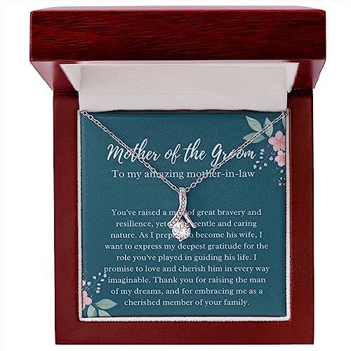 EllePendants Mother of The Groom Gift from Bride, Mother in Law Gift Wedding Day, from Daughter in Law, Future Mother in Law Gifts Necklace, Gold Jewelry3