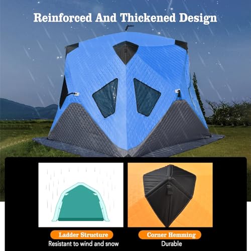 XQZMZSCP 3-4 Person Ice Fishing Shelter