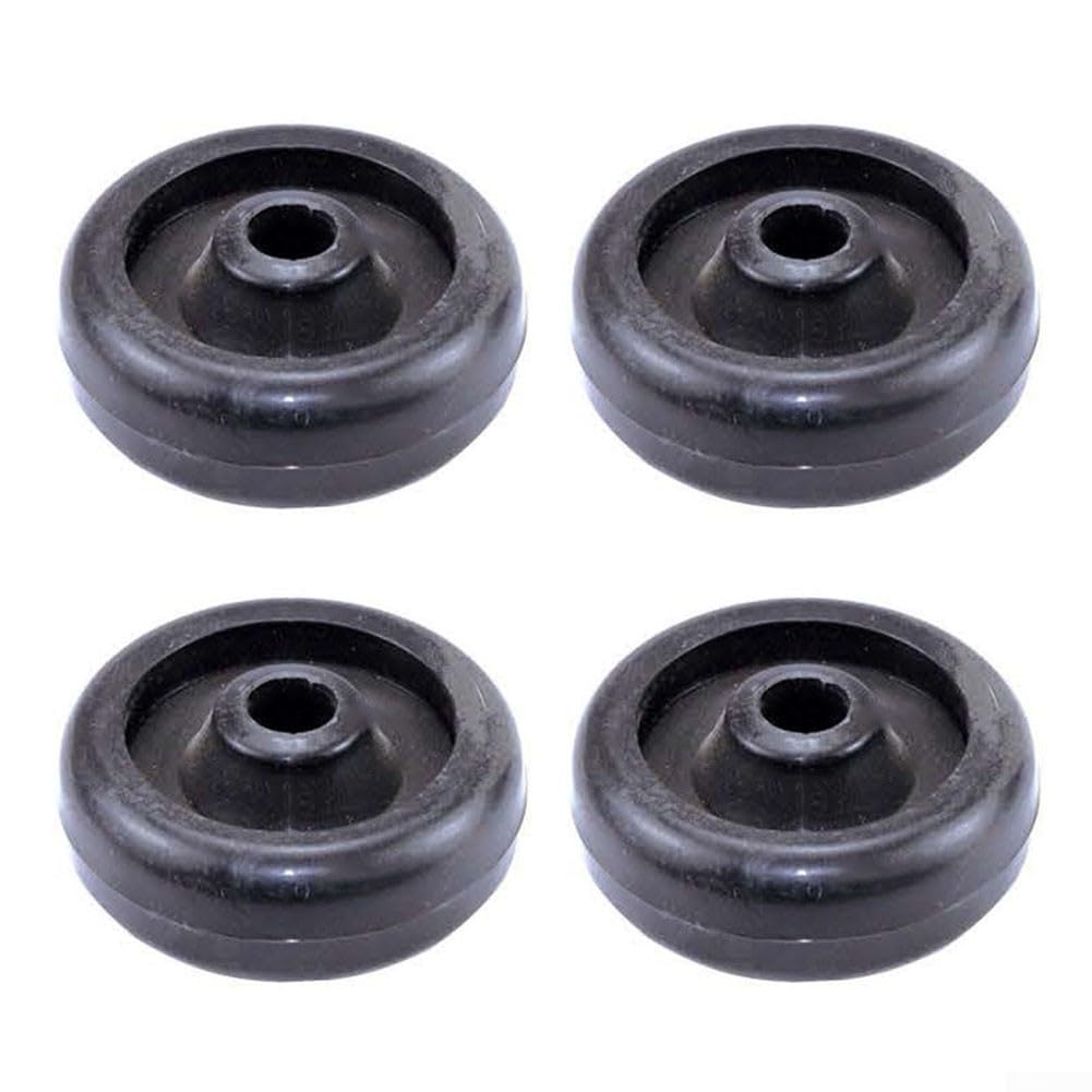 4 Pack Replacement Caster Wheels for Treadmill and Exercise Bike with 55x18mm Outer and 8/10mm Inner Shaft (ID 8mm)