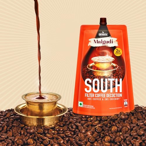 Image of Continental Malgudi Filter Coffee Decoction | Ready-to-Use Instant Liquid Filter Coffee | Strong South Indian Traditional Filter Coffee Taste | 200ml (Pack of 1)