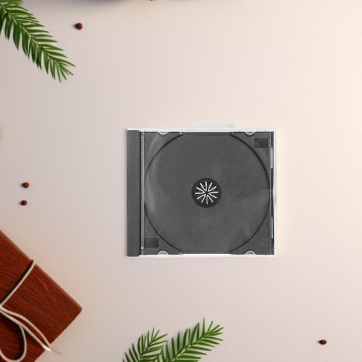SOIMISS Custodia per CD e Dvd Trasparente in Plastica, Scatola Porta Dischi Impilabile, 10 Pezzi, Contenitori per CD e Dvd