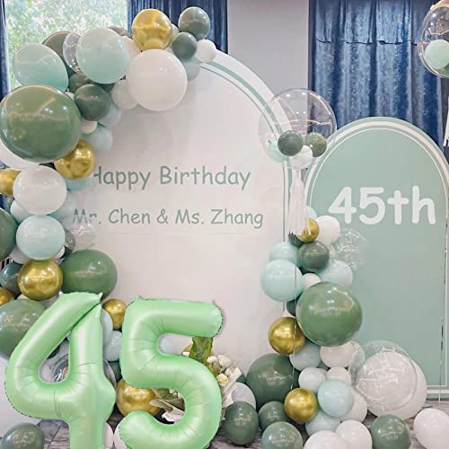 20 Balloon Number, 40 Inch Light Green Foil Balloons Giant Jumbo Helium Number 20 Balloons For Boys Girls 20Th Birthday Decorations Anniversary Events Party Decorations(Light Green) #TOP6