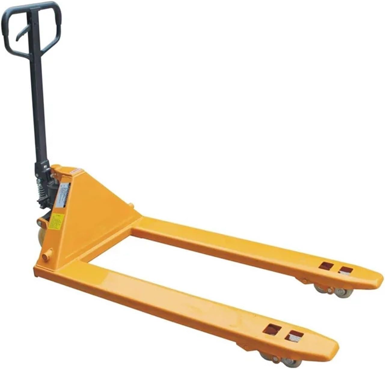 CAARLA Manual Hydraulic Pallet Truck, top-down view of forks
