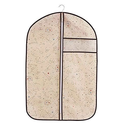 Clothes dust cover Set Of 15 Non-woven Fabric Garment Bags Suit Bag Includes Zipper And Transparent Window 5*Large Size+5*Medium Size+5*Small Size Clothing bag storage bag and travel dustpro