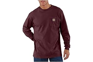 Carhartt Men's Loose Fit Heavyweight Long-Sleeve Pocket T-Shirt