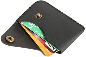 Hand-Crafted Front Pocket Leather Card Organizer Wallet - Holds up to 10 cards effortlessly