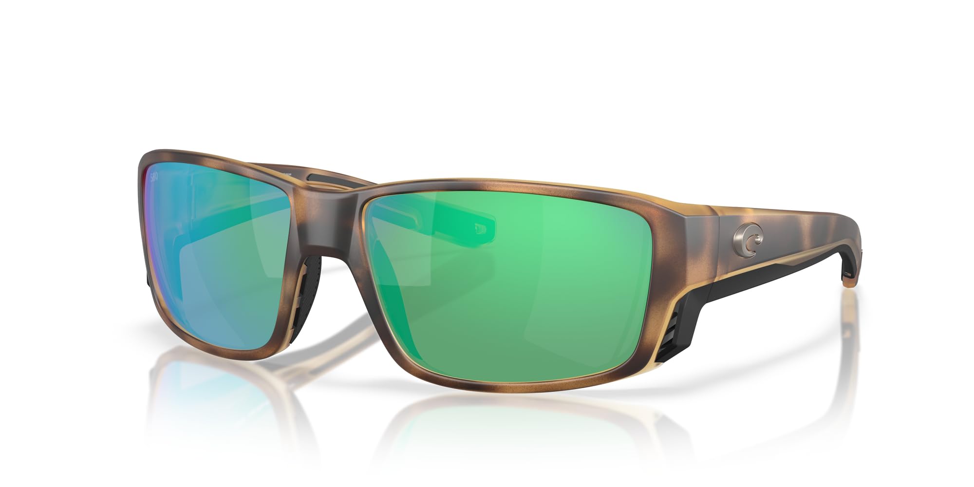 Costa Del Mar Tuna Alley Pro Sonnenbrille, matt Schildkröte/Grün verspiegelt, polarisiert, 580G, 60 mm, Matte Schildkröte, grün verspiegelt, polarisiert, 580 g, 60 mm