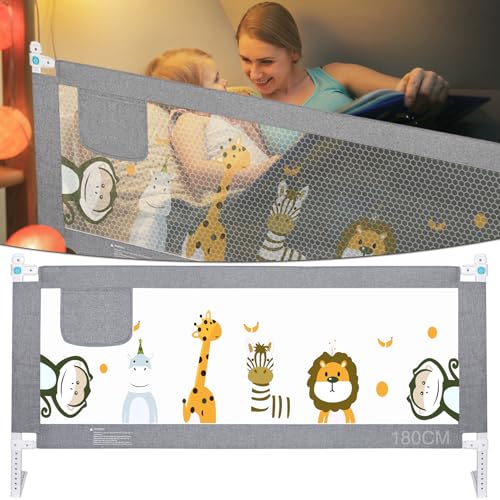 YUENFONG Griglia di protezione per il letto, 180 cm, per