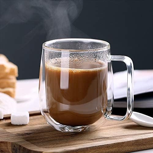 Bellemax Double Wall Glass Coffee Mugs - Set of 2 -1