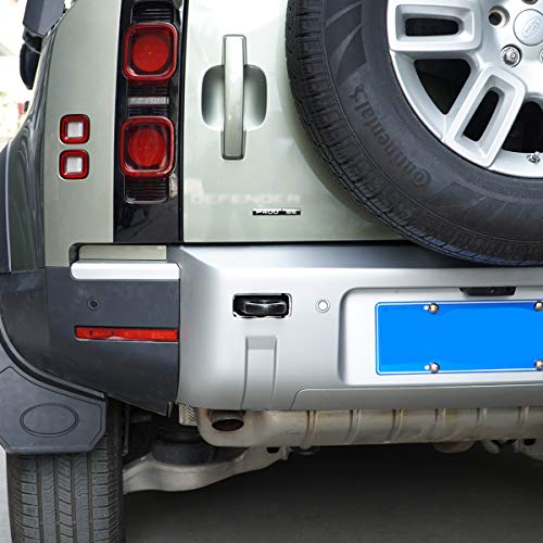 Aluminum Alloy Iron Rear Bumper Tow Hook Rescue Accessories 2Pcs For Land Rover Defender 110 2020-2022 (Black) #TOP4