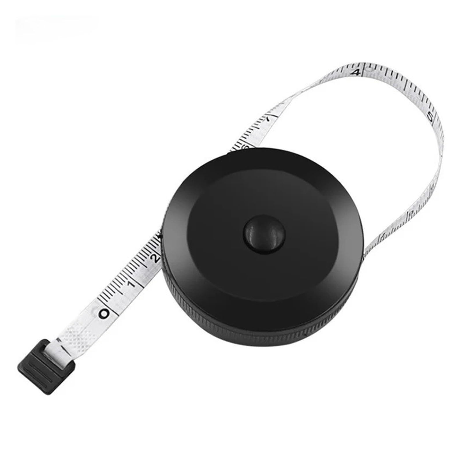 150 cm para mini cinta de tamaño de llavero portátil para costura de tamaño de ropa (1 unidad en blanco y negro)