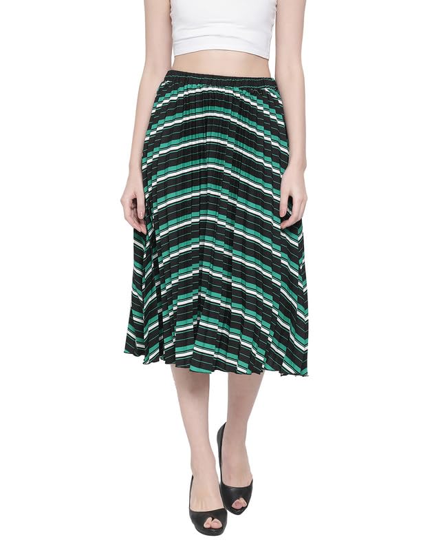 Image of oxolloxo Women Pleated Midi Skirt