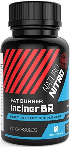 Inciner8R Fat Burning Supplement with Capsimax™ by Naturo Nitro - Designed for Weight Loss and Mental Focus - A Single, Pre-Breakfast Capsule for Serious Day-Long Appetite and Weight Control - 60ct.