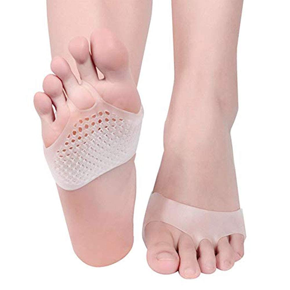 Pedimend - Cuscino per avampiede traspirante, in gel, per scarpe con tacco alto, per uomini e donne, cuscinetti in gel per scarpe in gel, inserti per metatarsalgia, perfetti per corridori, 2 paia.,