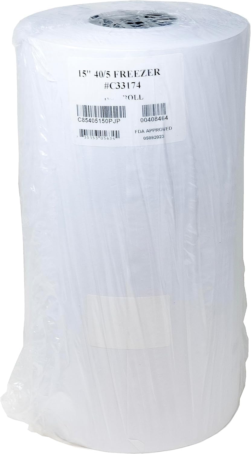 Delta Paper Polyethylene Freezer Paper White, 1000' Length x 15" Width | 1/Roll